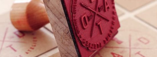 Stamped Business Cards