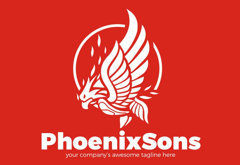 Freebie: Phoenix Sons Logo Template