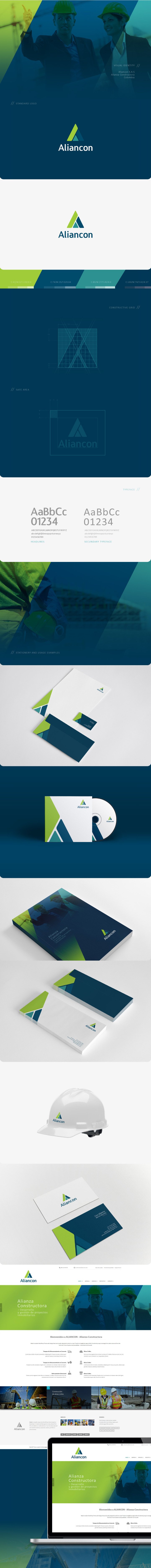 Brand Identity for construction companies - Aliancon SAS by Oven Design