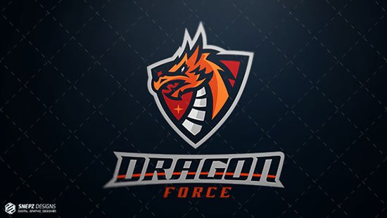 Esport logo Dragon force by Igor Mariev