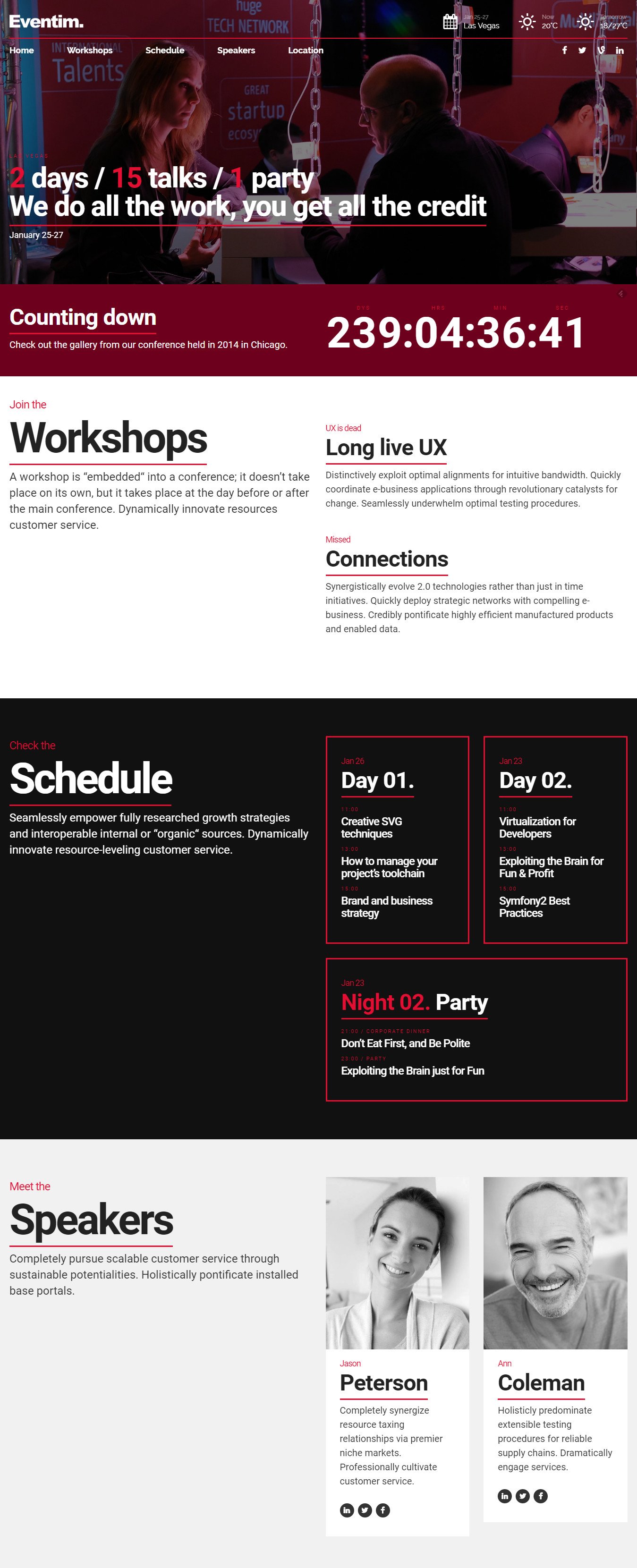 Eventim - Event & Conference Theme