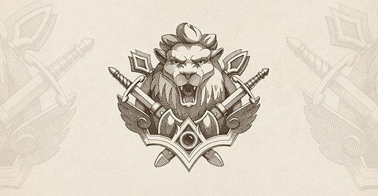 lion emblem by NestStrix Studio