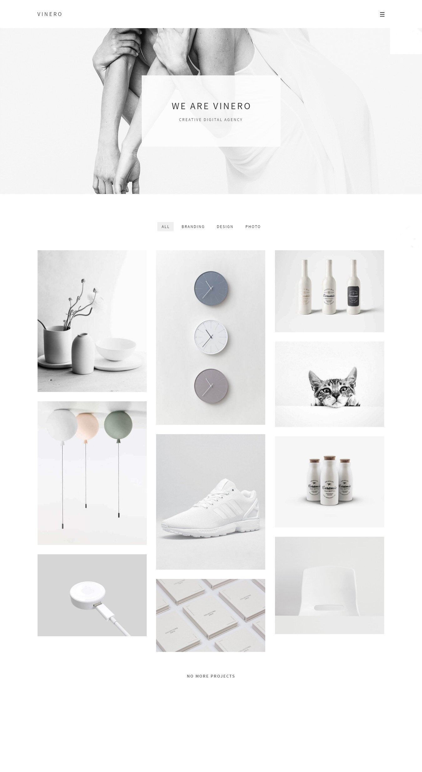 Vinero - Very Clean and Minimal Portfolio WordPress Theme