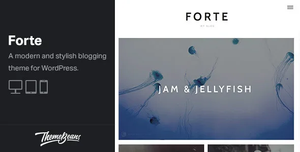 Forte - A Stylish WordPress Theme for Writers