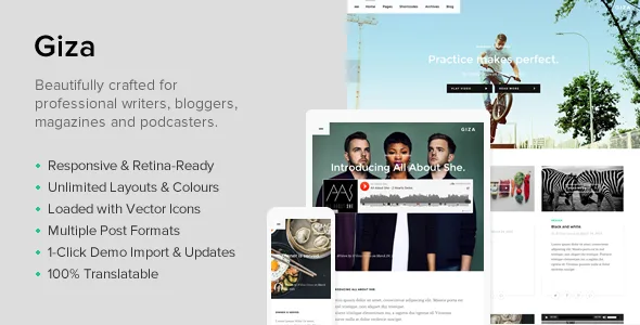Giza - A Multi Concept Theme For Writers