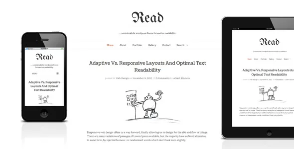 Read WP - Responsive Minimalist Blog Theme