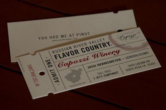 Capozzi Winery Card