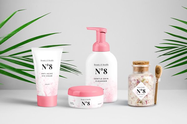 Cosmetics Packaging PSD MockUp by GraphicBurger