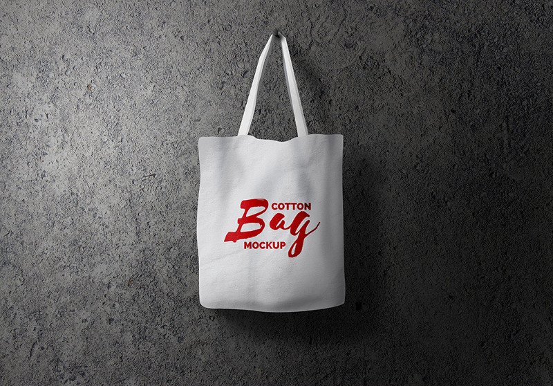 Cotton Bag Mockup PSD by GraphicsFuel