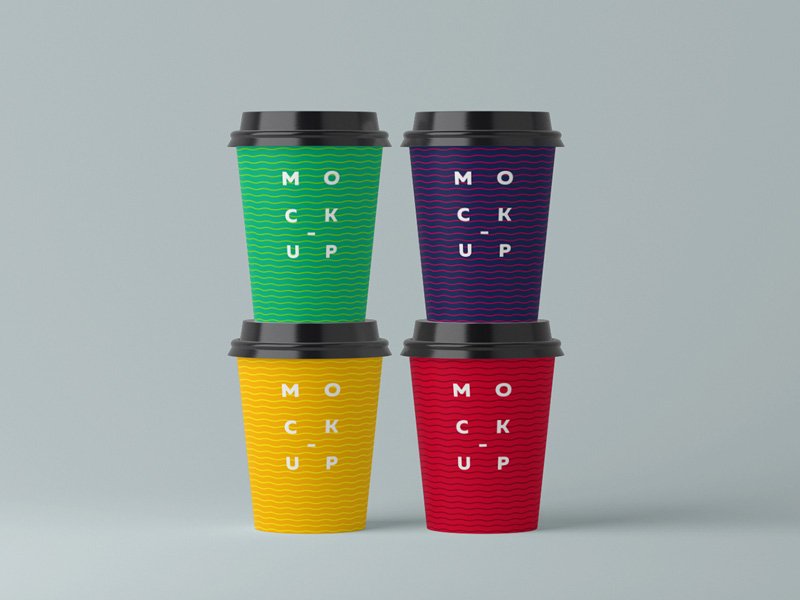 Paper Cups Mockup by Andrii Shumchuk