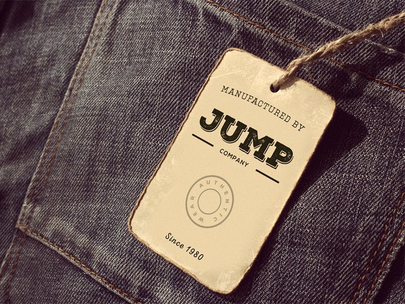 Clothing Label Mockup by Graphic Pocket