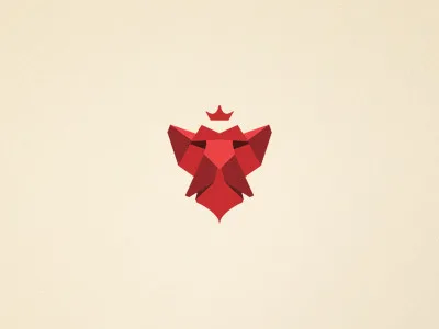 lion's head - logo by Rafal Bromirski