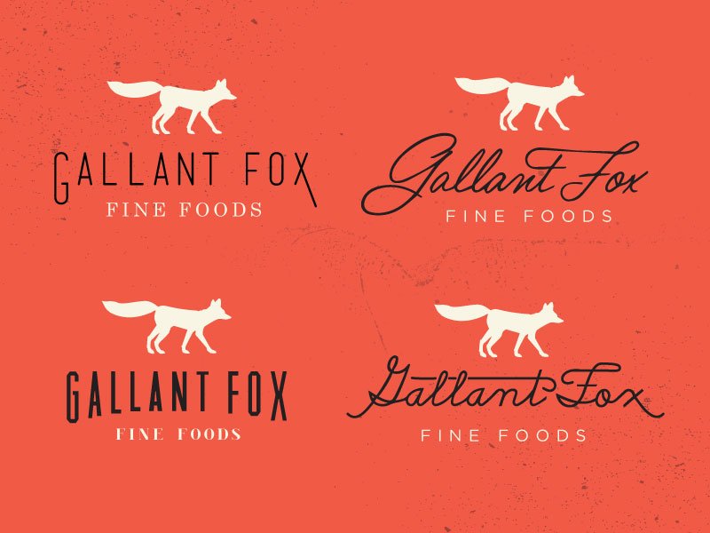 Gallant Fox Logo Concepts by Jennifer Hood