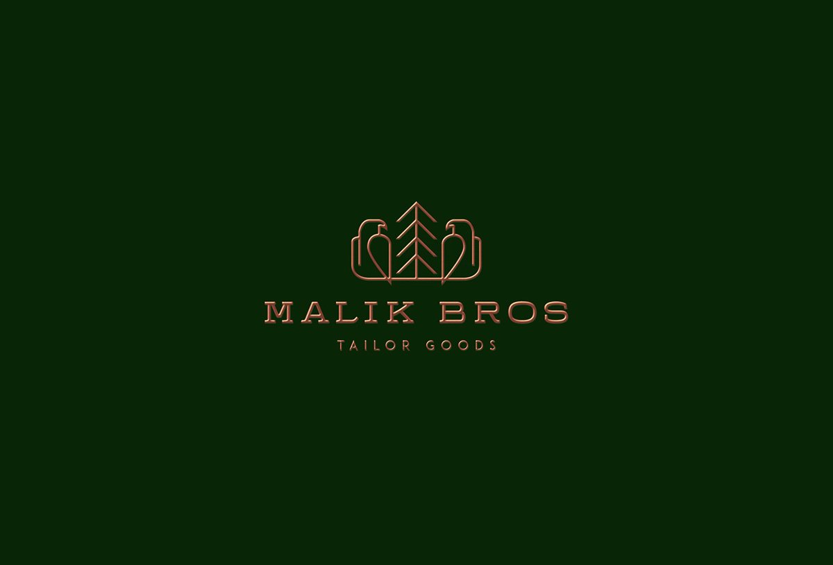 Malik Bros - Tailor Goods Logo by Sebastian Bednarek