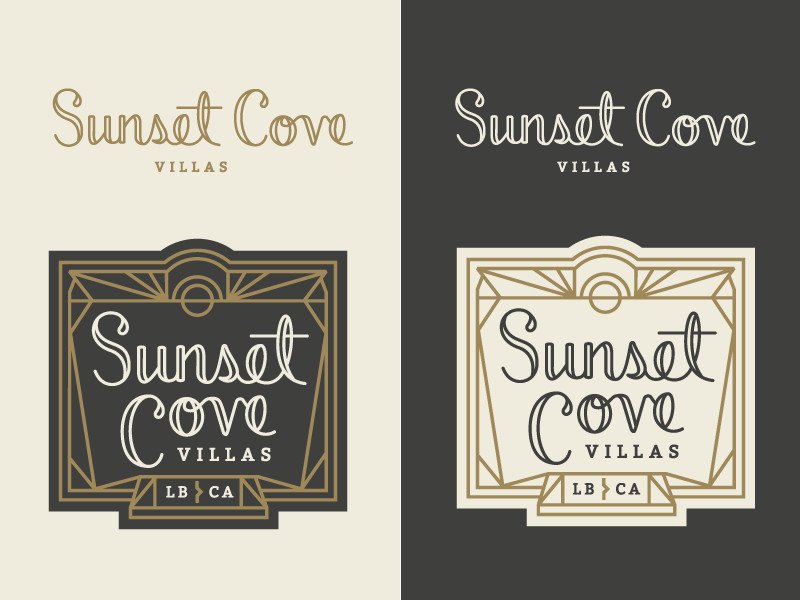 Sunset Cove Logo Concept by Jennifer Hood