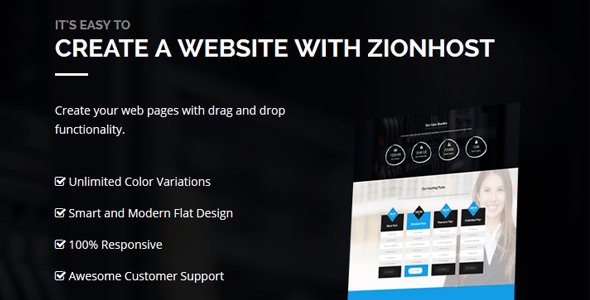 ZionHost - Web Hosting, WHMCS and Corporate Business WordPress Theme