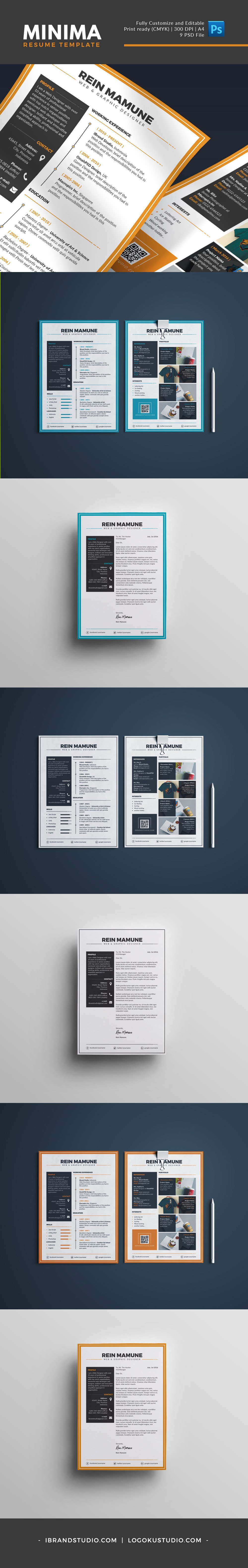 Free Minima Resume Template