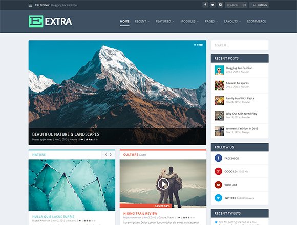 Extra - Magazine WordPress Theme