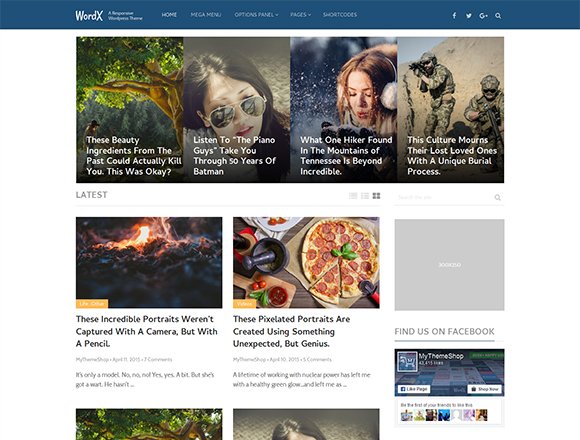 WordX - Magazine WordPress Theme