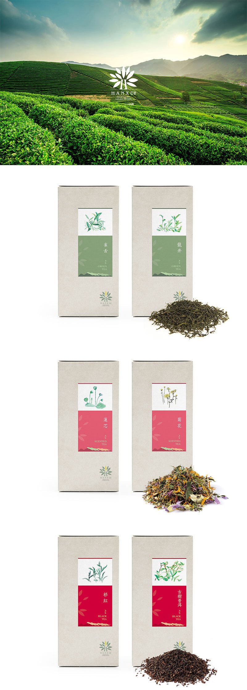 HANXU TEA packaging by Kelvin Qu