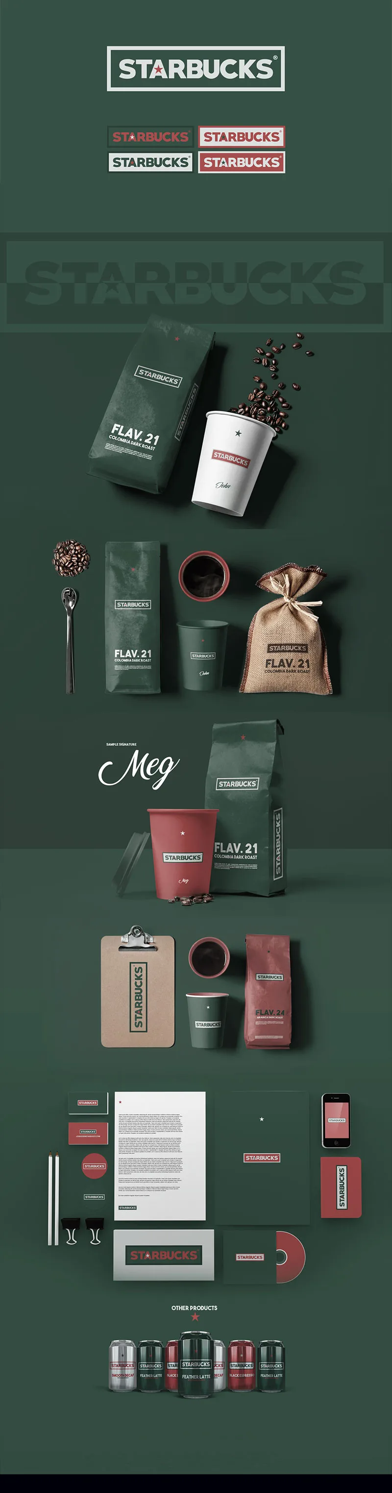 Starbucks - Rebranding by Simon Waloszek