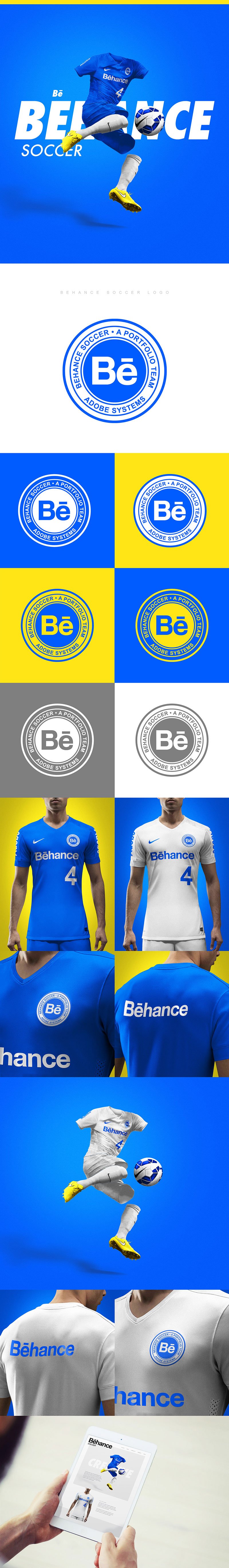 Football Club Brand Designs: Behance Soccer Team by Brandon Williams