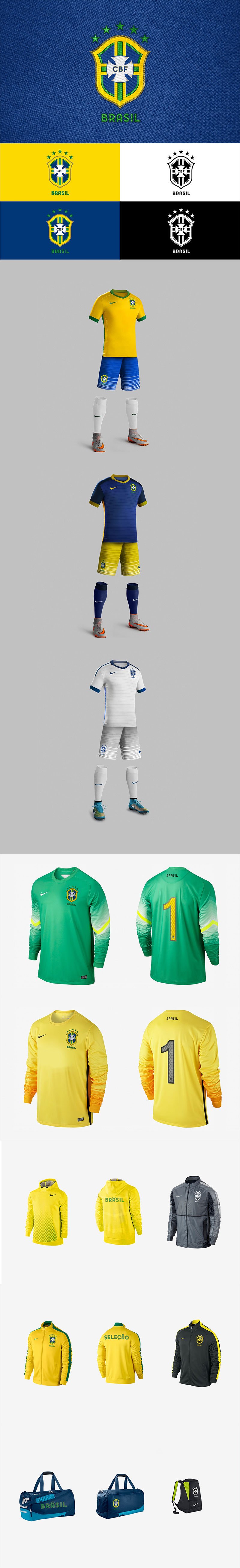 Football Club Brand Designs: Branding the Brazilian Team by Ricardo Carvalho