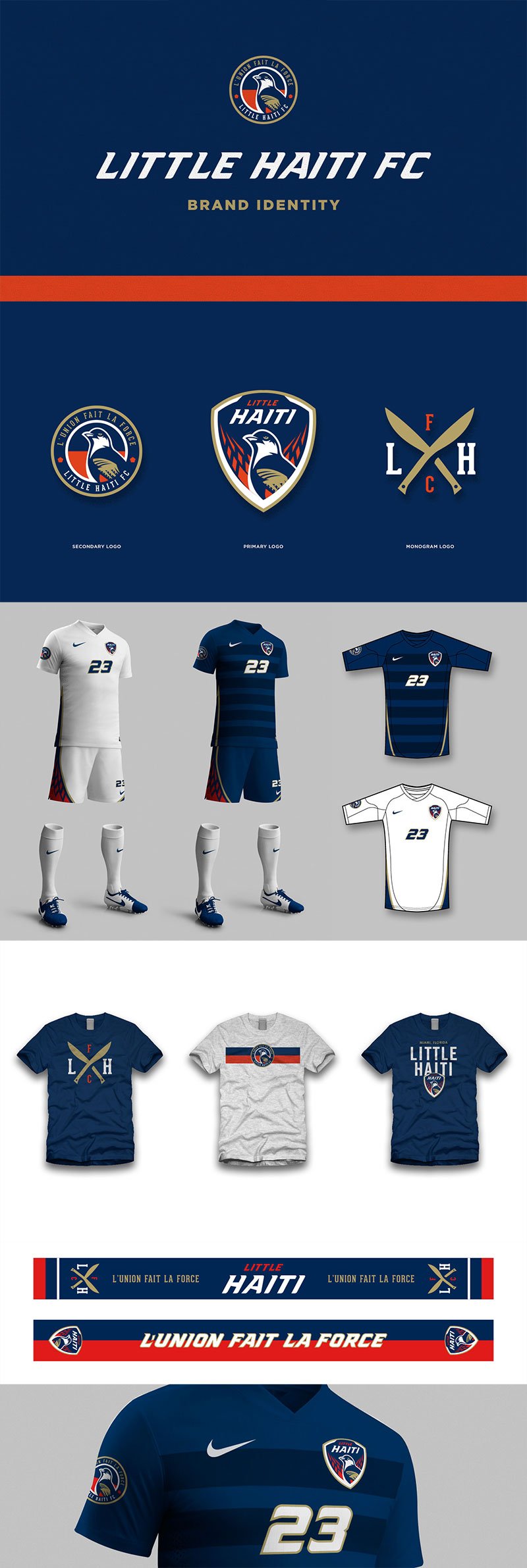 Football Club Brand Designs: Little Haiti FC identity by Brandon Moore