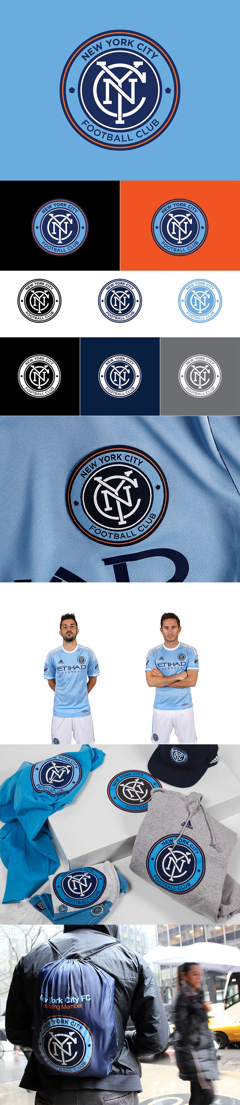 Football Club Brand Designs: New York City Football Club by Alfalfa Studio