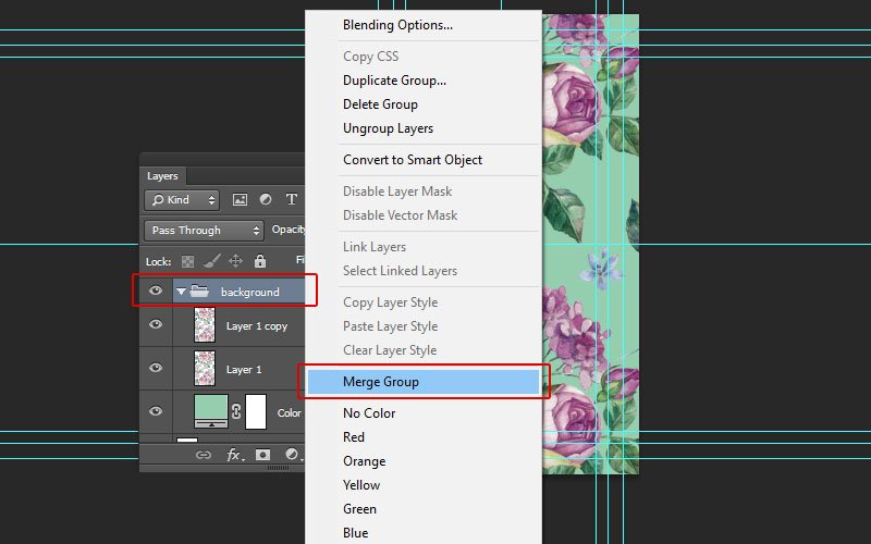 Floral Business Card Tutorial Photoshop