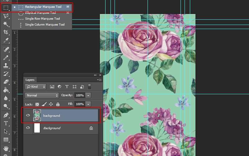 Floral Business Card Tutorial Photoshop