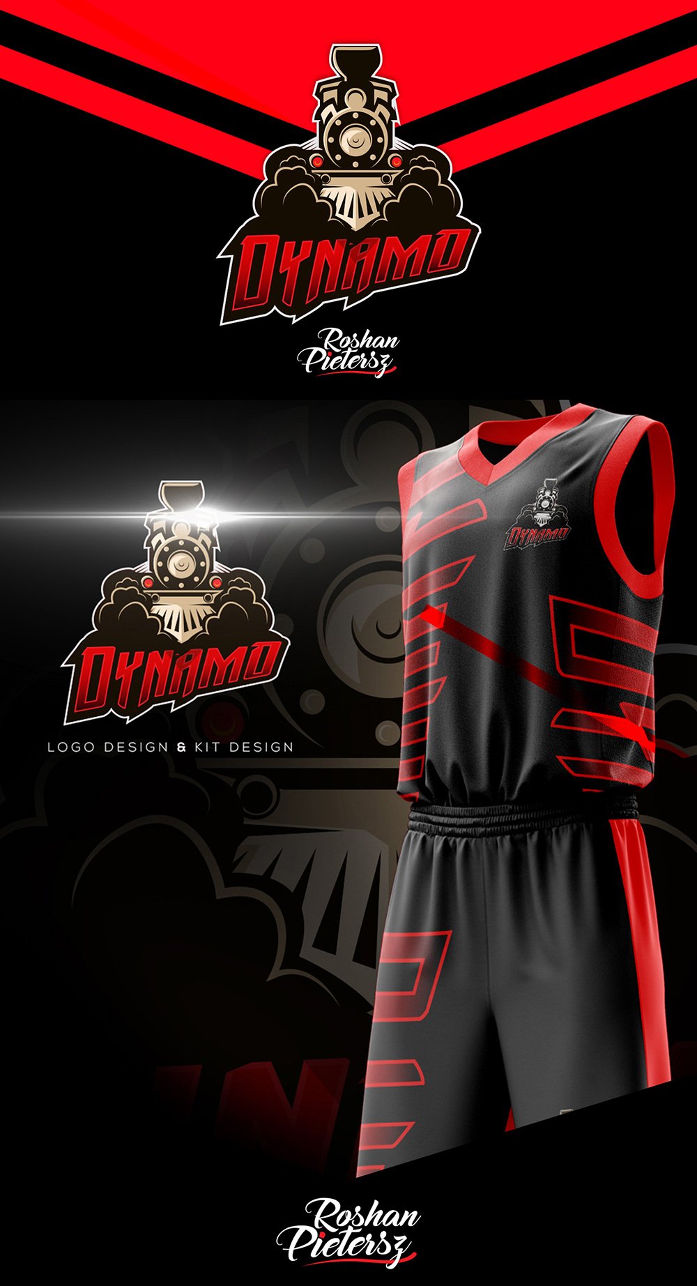 Basketball Team Logo: Dynamo Basket ball by Roshan Pietersz