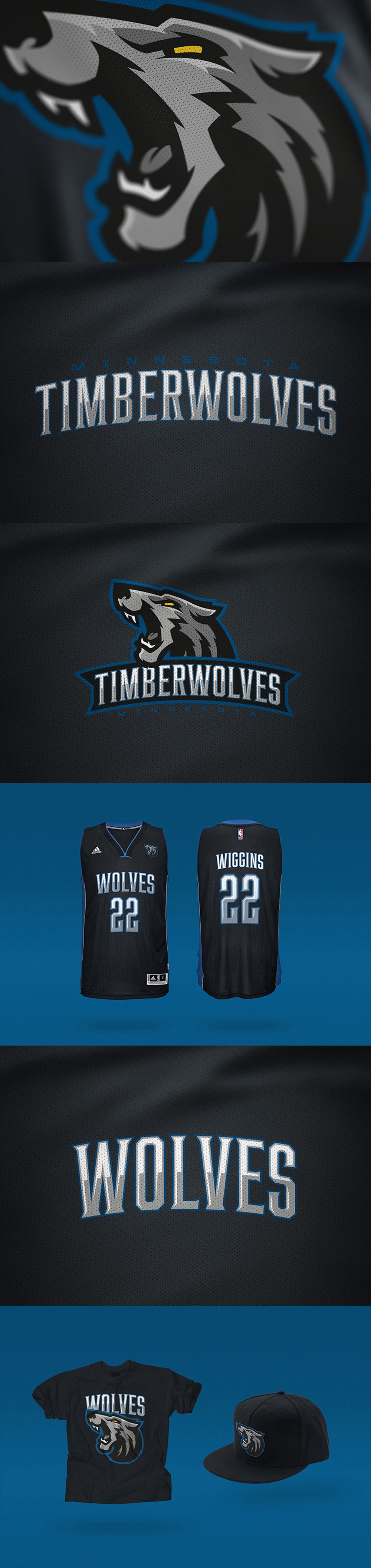 Basketball Team Logo: Minnesota Timberwolves Rebrand Concept by Miika Kumpulainen