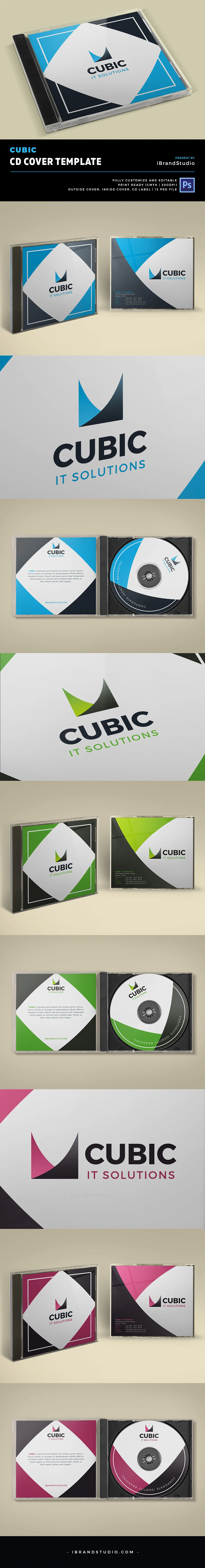 Cubic - Free CD Cover Design Template