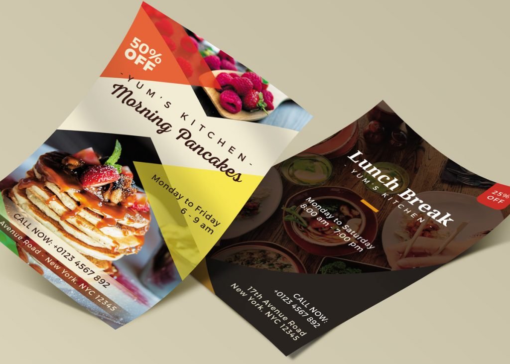 Yums Food - Free Printable Flyer Template