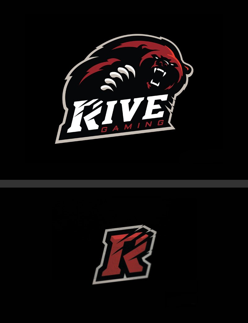 Logotipos de Equipos de eSports y gamers - Diseño de logotipo de Rive Gaming eSport Team