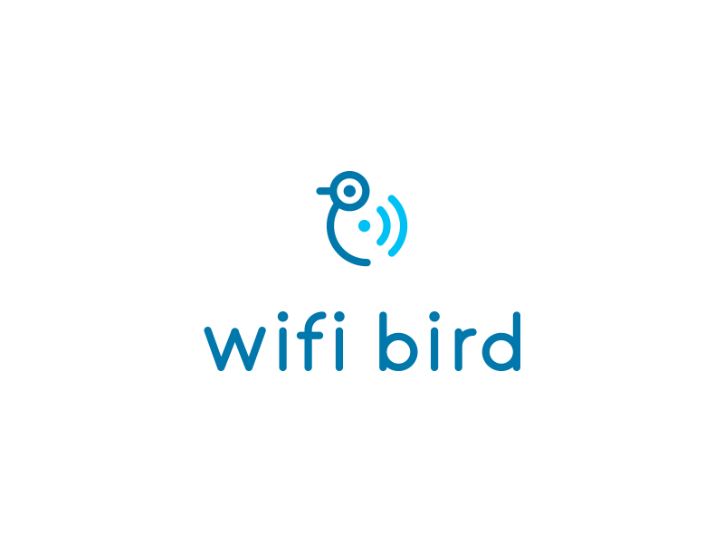 Wifi Bird Technology Internet Logo by Manu