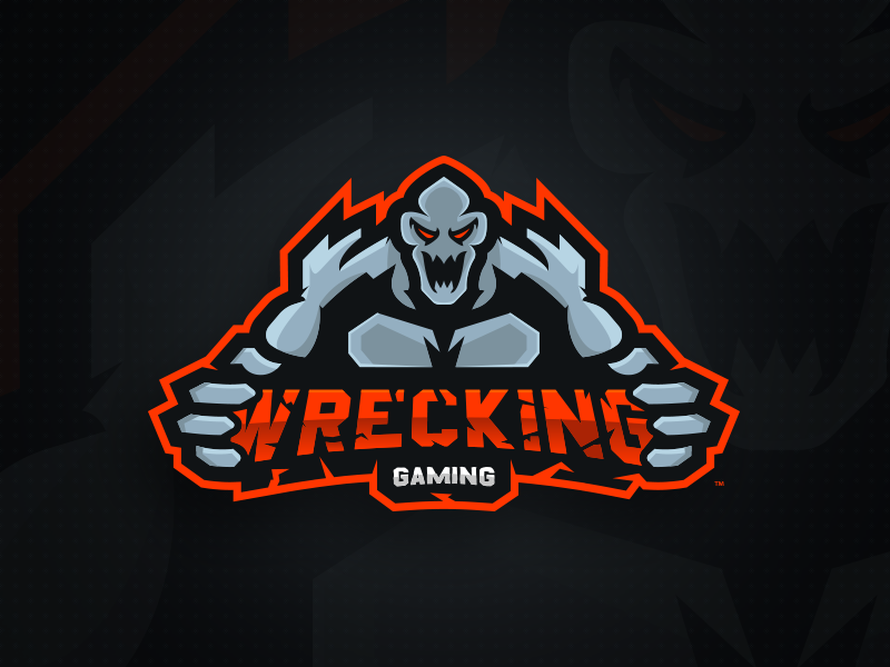 Wrecking Gaming Primary Logo - Logotipos de Equipos de eSports y gamers 