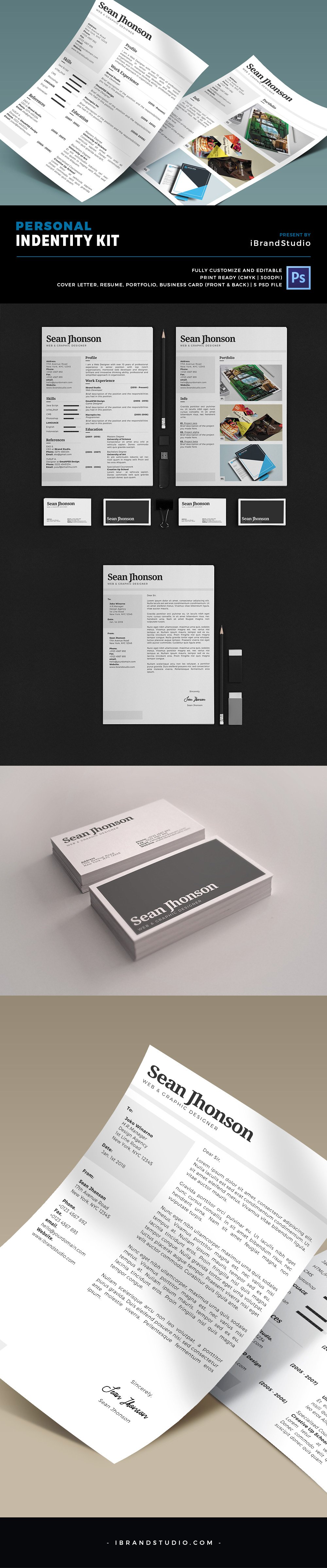 Free Personal Identity Kit PSD Template