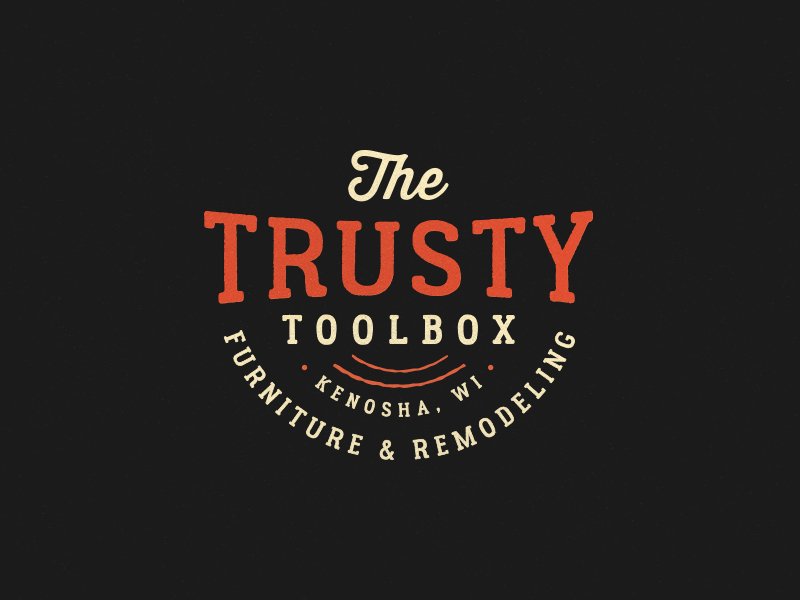 Furniture Logo - The Trusty Toolbox by Jeff Buchanan