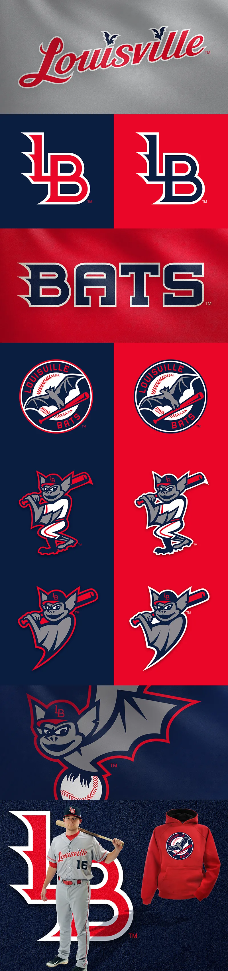 Louisville Bats Rebrand by Justin Wright Louisville Bats Rebrand by Justin Wright