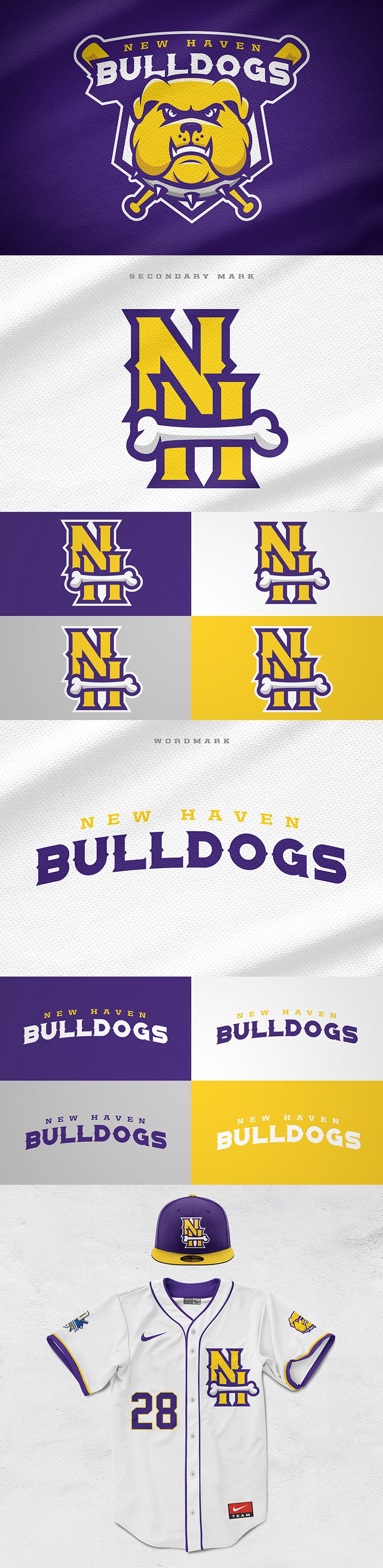 New Haven Bulldogs - Rebrand by Wes Teska