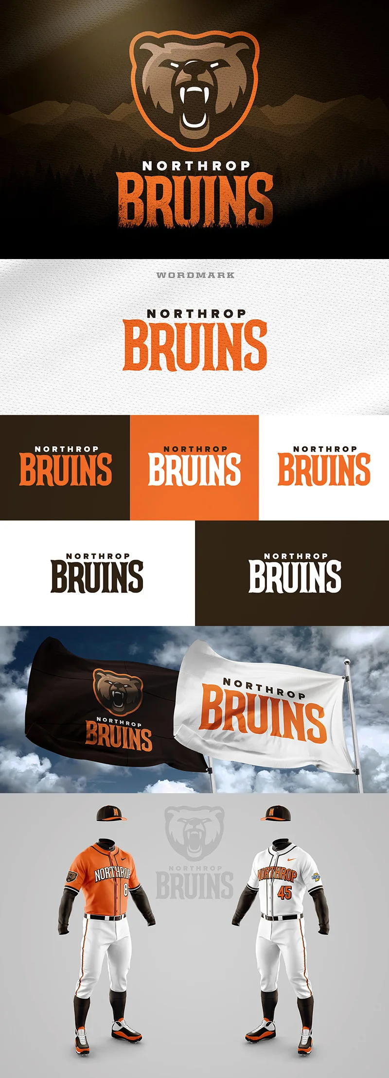 Northrop Bruins - Rebrand Concept by Wes Teska Northrop Bruins - Rebrand Concept by Wes Teska