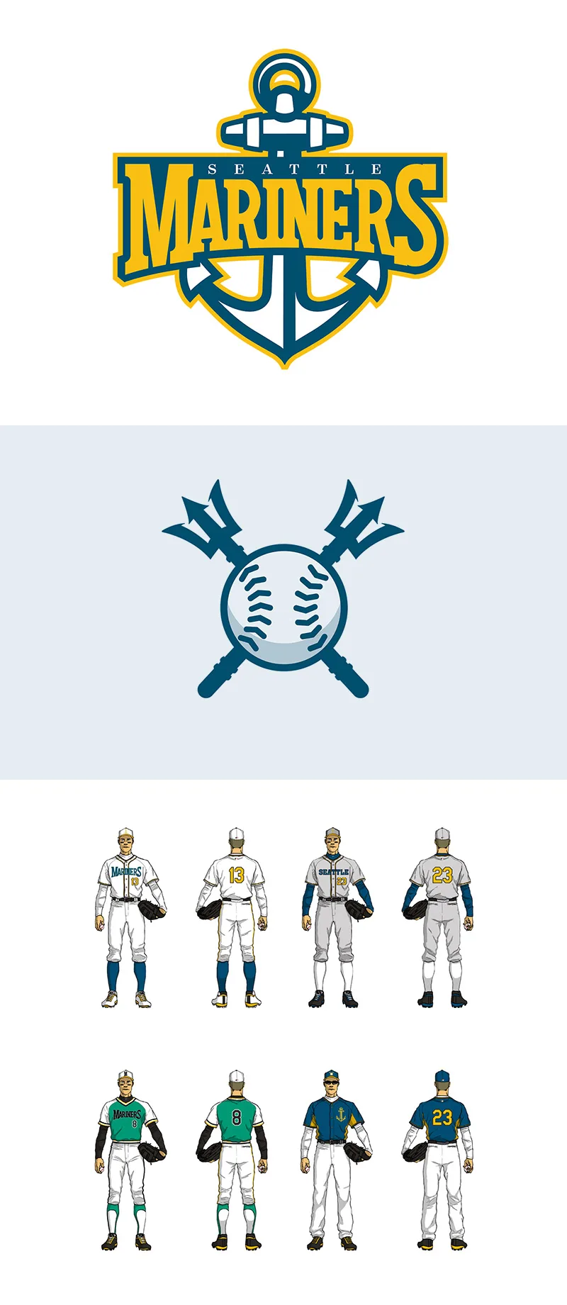Seattle Mariners Branding by Alec Burch Seattle Mariners Branding by Alec Burch