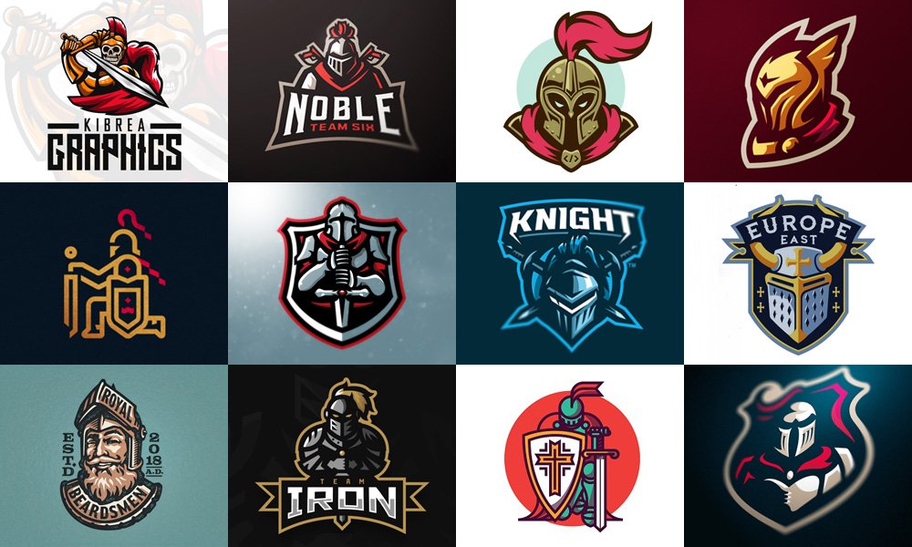 Strong Knight Logo Design Ideas