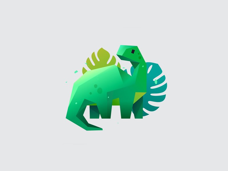 Brontosaurus by Anna - Dinosaur Logo