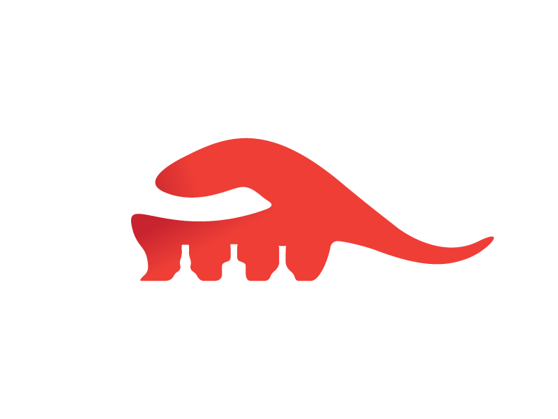 Dino Bar by Raymond Mantilla - Dinosaur Logo