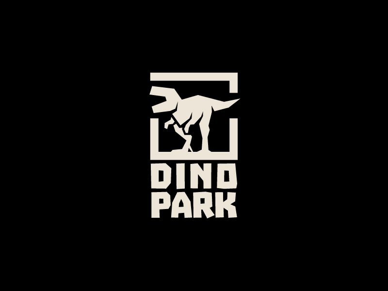 Dinosaur Amusement Park by Marius Lascu - Dinosaur Logo