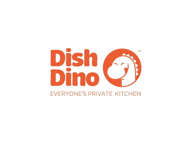 DishDino by Youssef Wilson - Dinosaur Logo