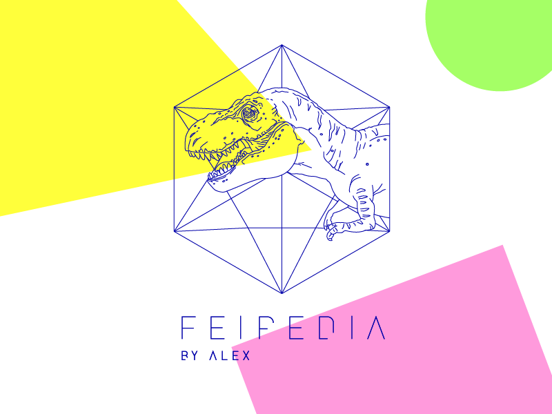 Feipedia by ALEX - Dinosaur Logo